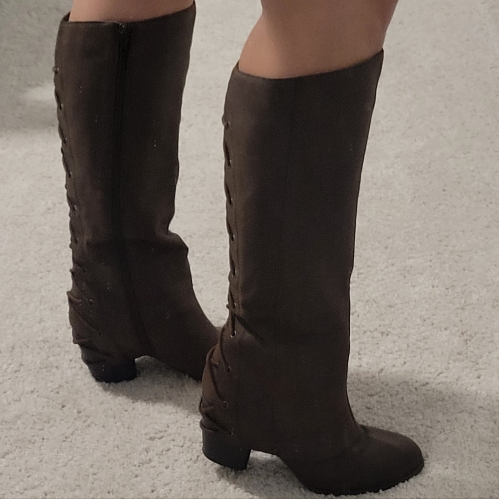 Fergalicious dark brown boots